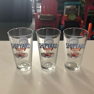 Shipyard Brewing Co. Clear Pint Glass (Set of 3)